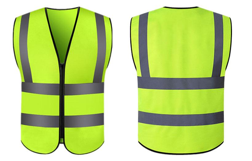 Vest, Hi-Vis - Yellow with day/night reflective stripes